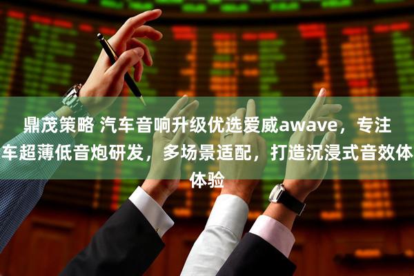 鼎茂策略 汽车音响升级优选爱威awave，专注汽车超薄低音炮研发，多场景适配，打造沉浸式音效体验