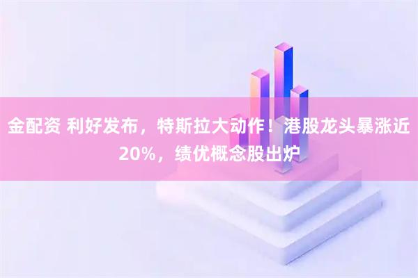 金配资 利好发布，特斯拉大动作！港股龙头暴涨近20%，绩优概念股出炉