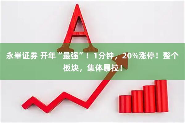 永崋证券 开年“最强”！1分钟，20%涨停！整个板块，集体暴拉！