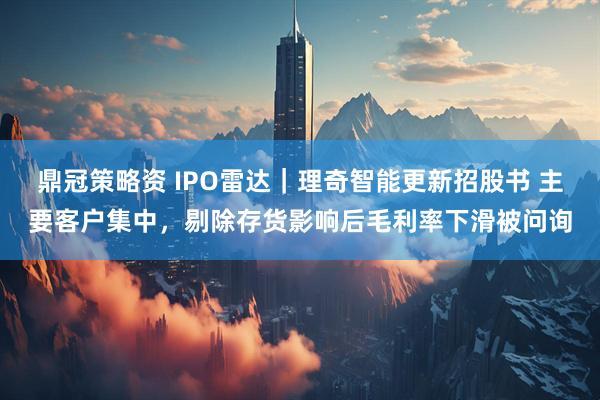 鼎冠策略资 IPO雷达｜理奇智能更新招股书 主要客户集中，剔除存货影响后毛利率下滑被问询